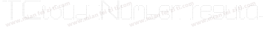 TCloud Number regula字体转换